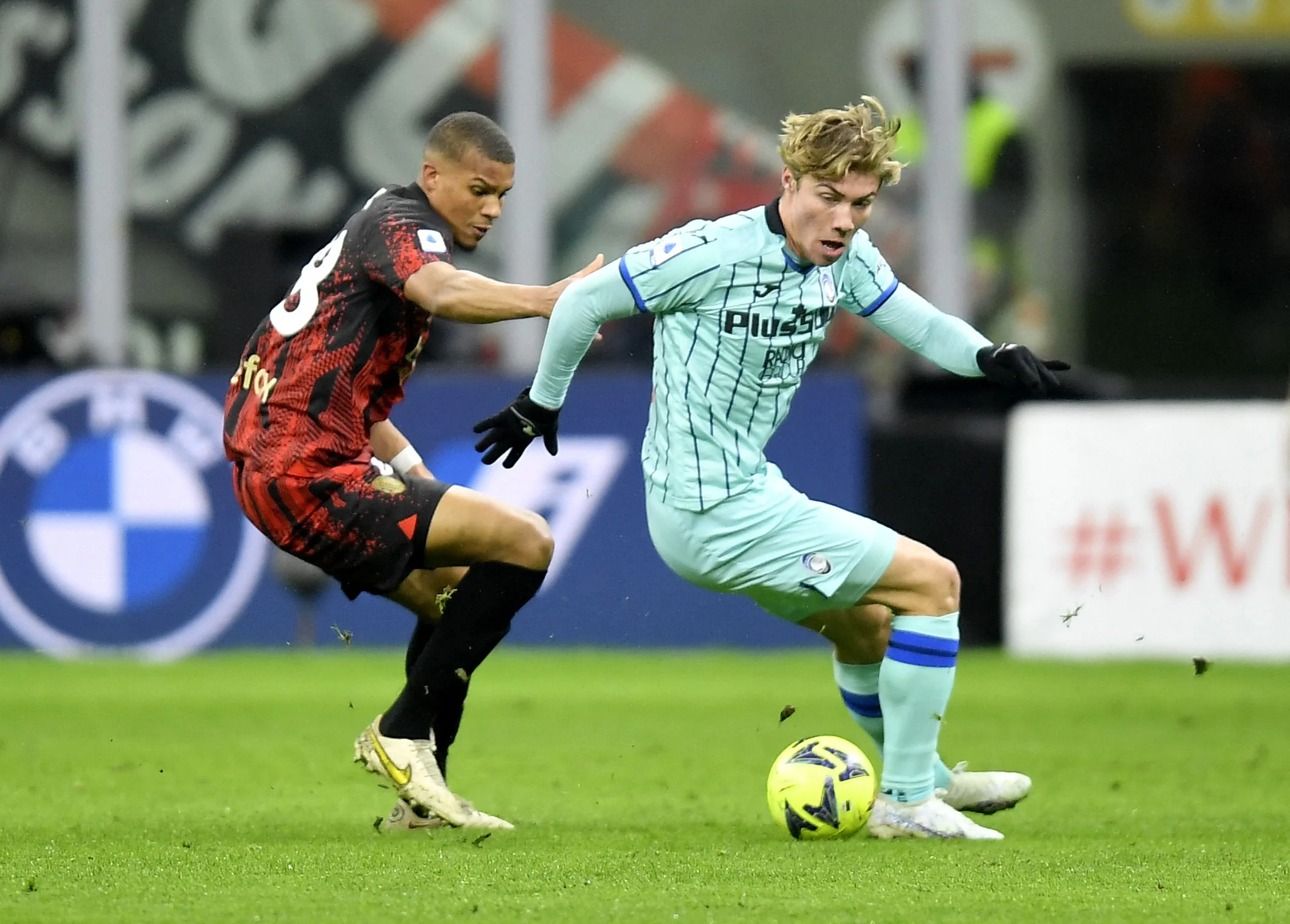 The Danish striker Rasmus Hojlund  is linked with Manchester United